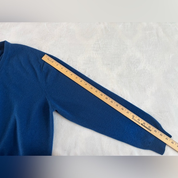 Club Room 100% Cashmere Blue V-Neck Sweater Mens XL - Picture 6 of 7